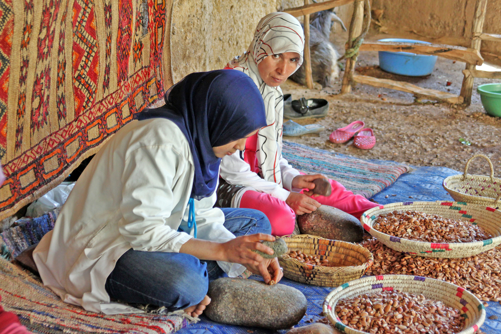 Produkcja oleju arganowego w Maroku